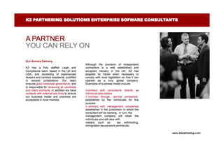 K2 partnering solutions | PDF