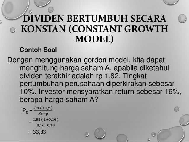 Contoh Soal Dan Jawaban Penilaian Saham Biasa Contoh Soal Terbaru