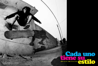 texto. Alan Pinto | fotos. Francisco Chávez
Oscar Velarde en Barranca. | Switch flip.
 
