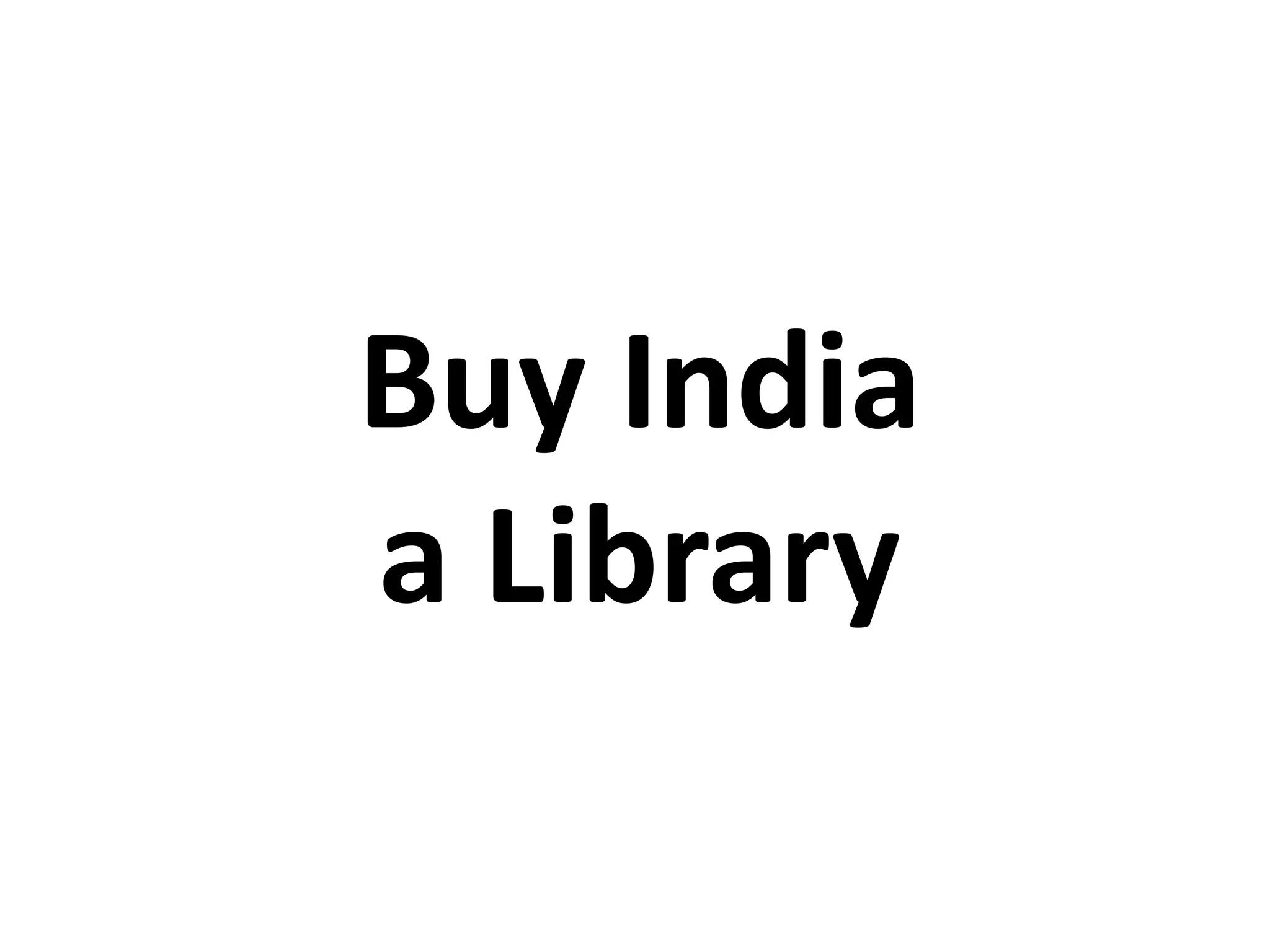 Buy India
a Library