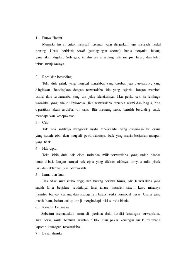 Pdf Makalah Waralaba Makanan Indomart Aminah Azahra Academia Edu