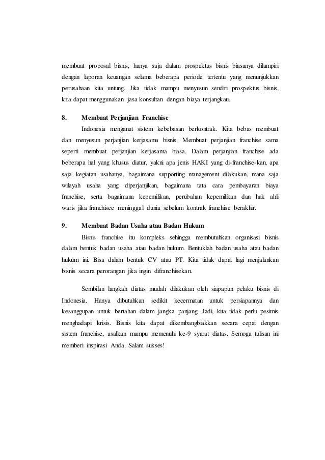 Makalah Franchise Final Edition