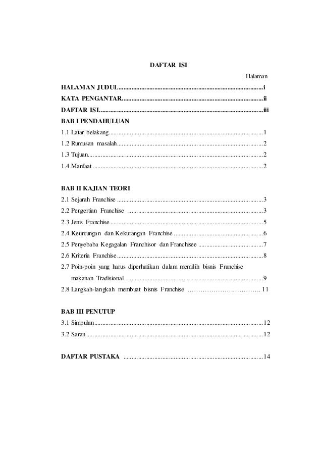 Makalah Franchise Final Edition