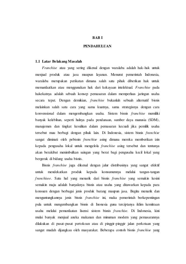 Makalah Franchise Final Edition