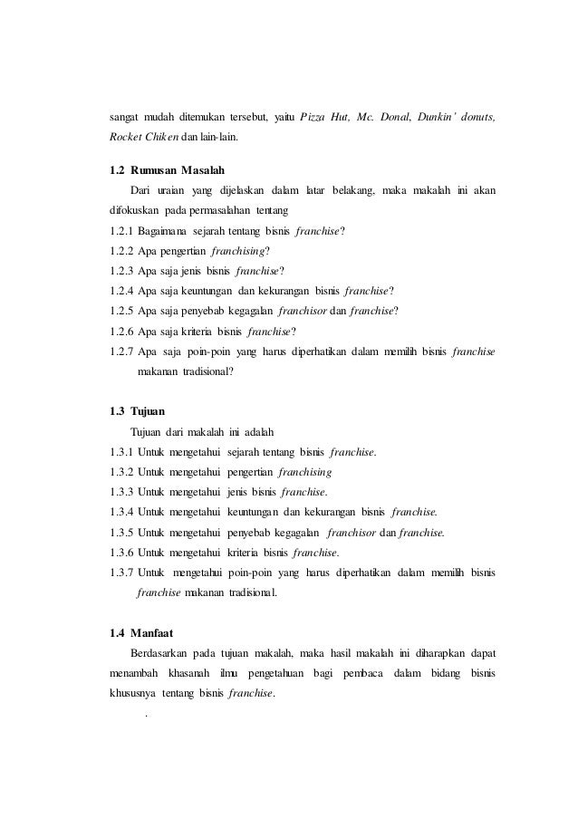 Makalah Franchise Final Edition