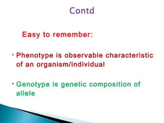 Terminology related to genetics | PPT