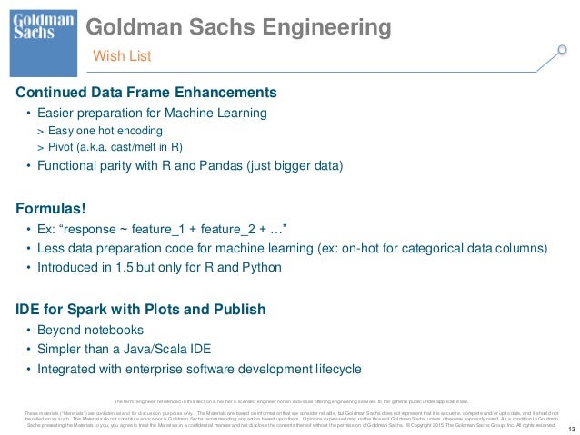 machine learning goldman sachs