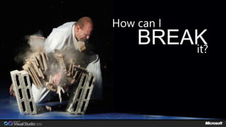 BREAK 
it? 
How can I 
 