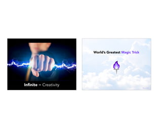 x
Inﬁnite = Creativity
World’s Greatest Magic Trick
@janellekz
 