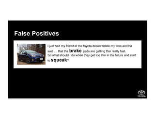 False Positives
I just had my friend at the toyota dealer rotate my tires and he
said … that the brake pads are getting thin really fast.
So what should I do when they get too thin in the future and start
to squeak?
 
