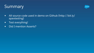Apex Testing Best Practices | PDF