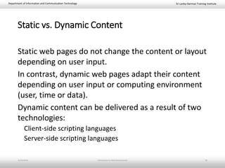 Introduction to Web Programming | PPTX