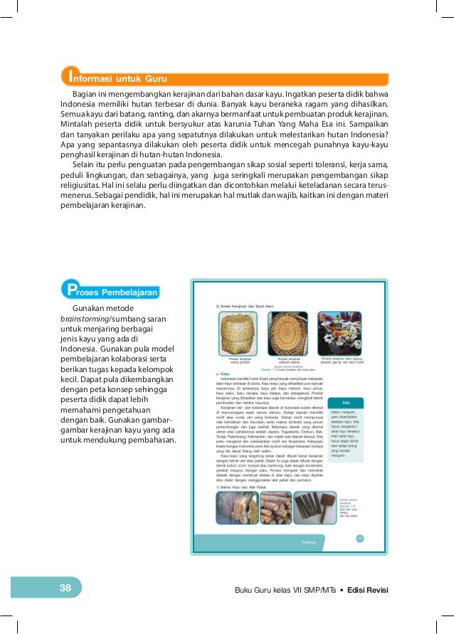 Buku Guru Prakarya Kelas VII SMP Kurikulum 2013 Buku Guru Prakarya Kelas VII SMP Kurikulum 2013