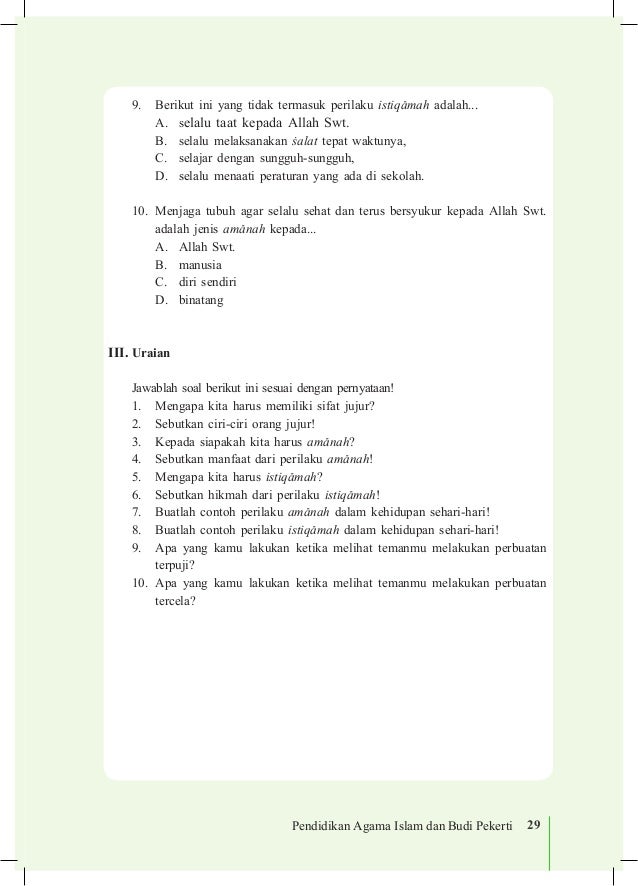 Menjaga tubuh agar selalu sehat dan terus bersyukur kepada allah swt adalah jenis amanah kepada