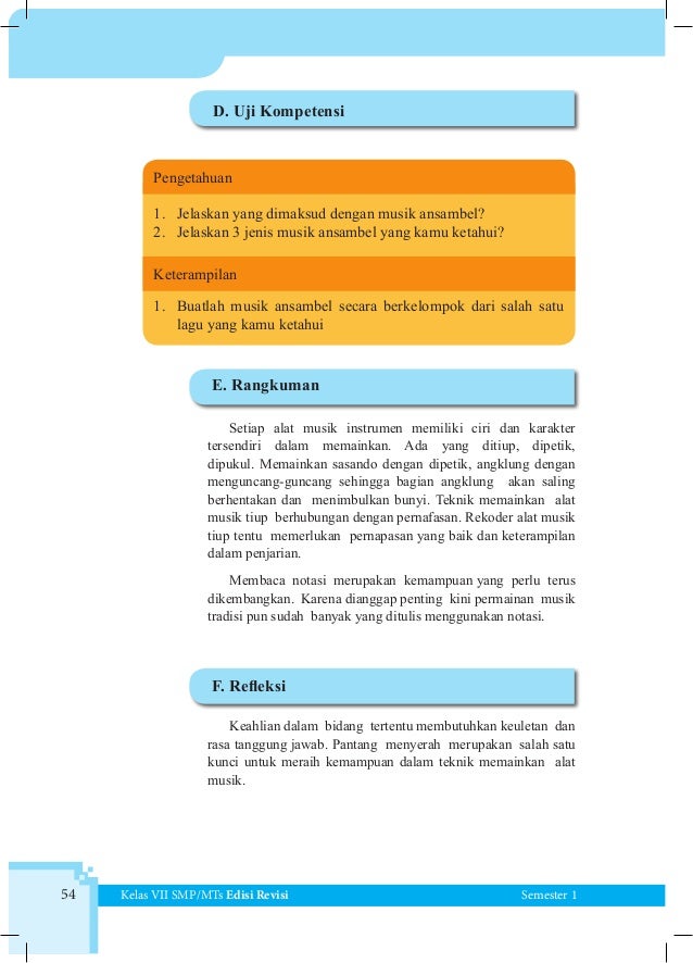 Buku Siswa Seni Budaya Kelas Vii Smp Kurikulum 2013