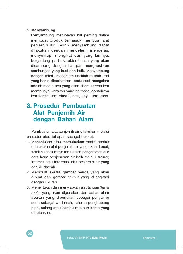 Buku Siswa Prakarya Kelas Vii Smp Kurikulum 2013