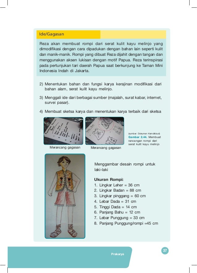 Buku Prakarya Kelas Vii Emester 1