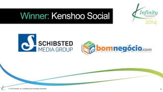 Winner: Kenshoo Social 
© 2014 Kenshoo, Inc. Confidential and Proprietary Information 2 
 