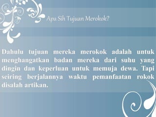 Ppt Rokok Rokok | PPTX