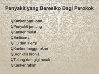 Ppt Rokok Rokok | PPTX