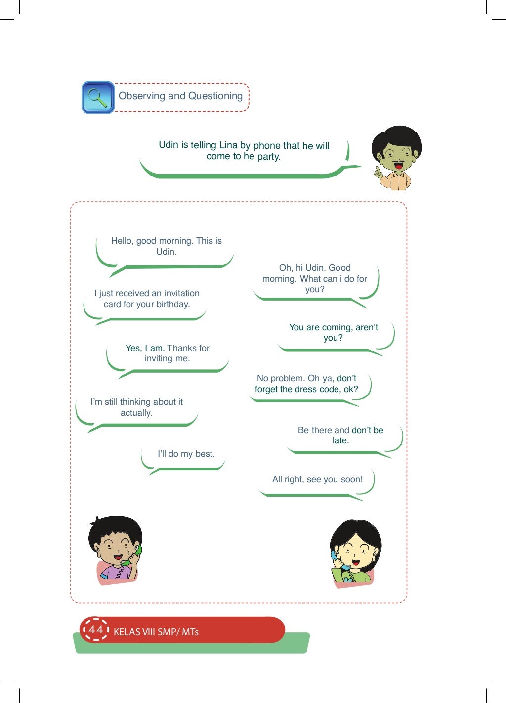 Buku bahasa Inggris kelas 8 "When English Rings a Bell
