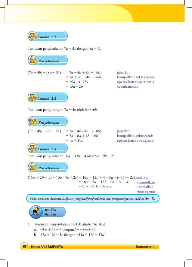 Buku Siswa matematika Kelas VIII SMP Kurikulum 2013