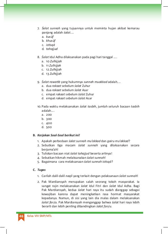 Buku Pendidikan Agama Islam Kelas 8 Kurikulum 2013