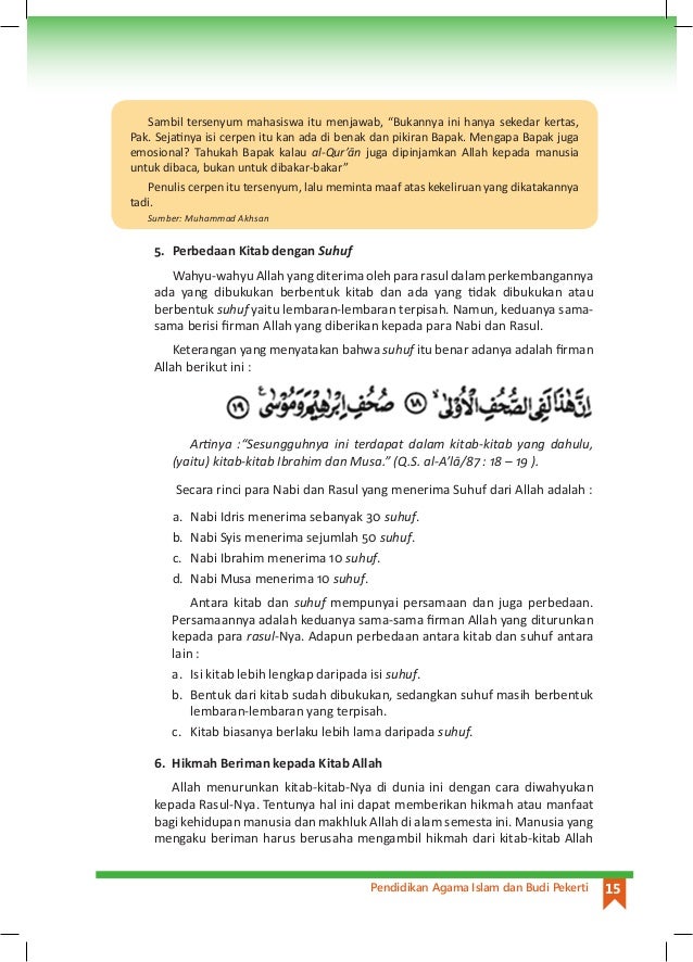 Diantara Nabi Berikut Ini Yang Menerima Suhuf Adalah Nabi