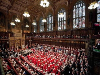 House of Lords
Members
 Before the reform:
Composed of hereditary peers, senior
judges and church figures, and some
life peers appointed by the Queen.
 After the reform:
Members can no longer inherit their
titles. More members will be elected
through the society.
 