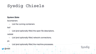 Sysdig Open Source Intro | PDF