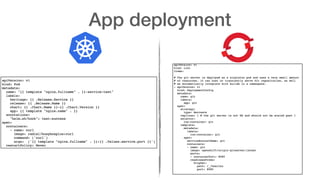 App deployment
 