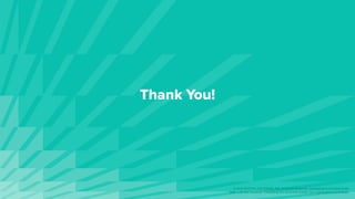 Thank You!
© 2019 PIVOTAL SOFTWARE, INC. All Rights Reserved. Confidential & Provided Under
NDA —Do Not Distribute. Forwarding this document outside your organization is prohibited.
 