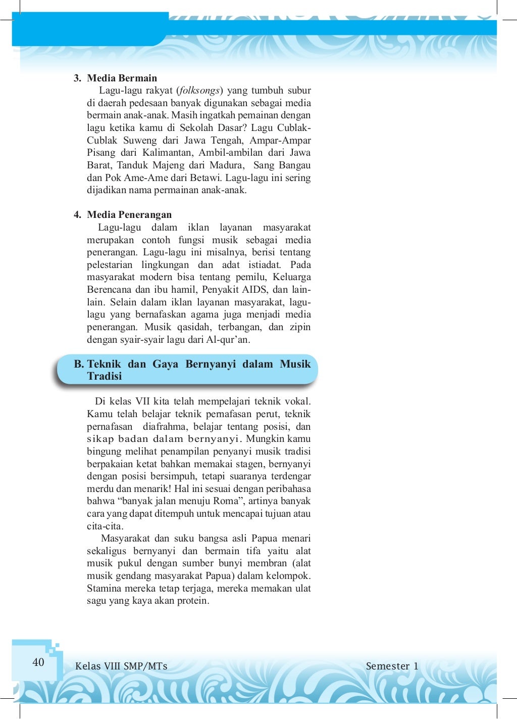 Buku Siswa Seni Budaya Kelas VIII SMP Kurikulum 2013