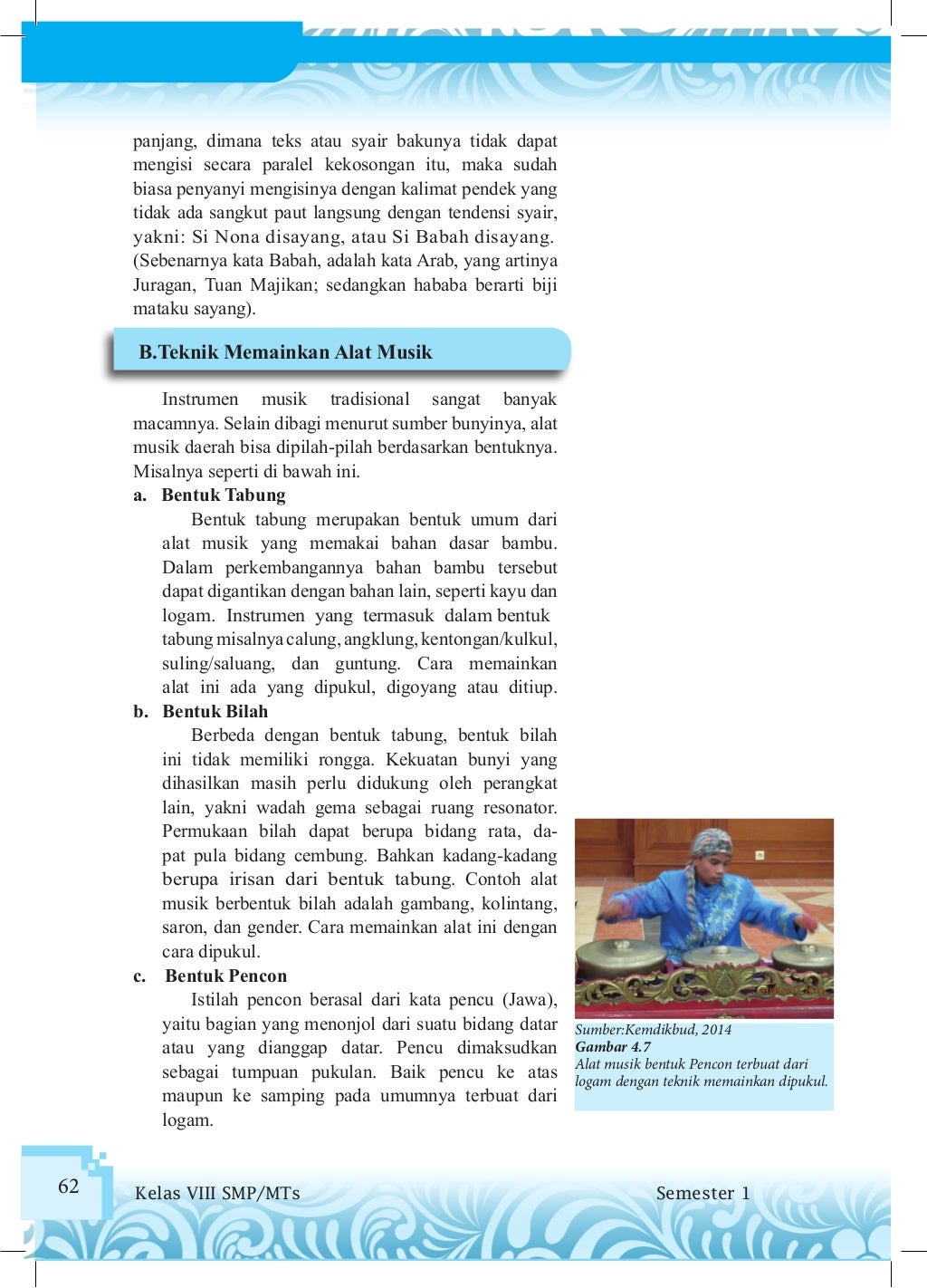 Buku Siswa Seni Budaya Kelas VIII SMP Kurikulum 2013