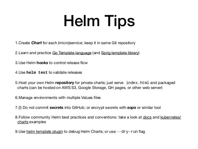 Helm Charts Examples