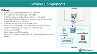 Master Components Kubernetes slides with master and node components | PPTX