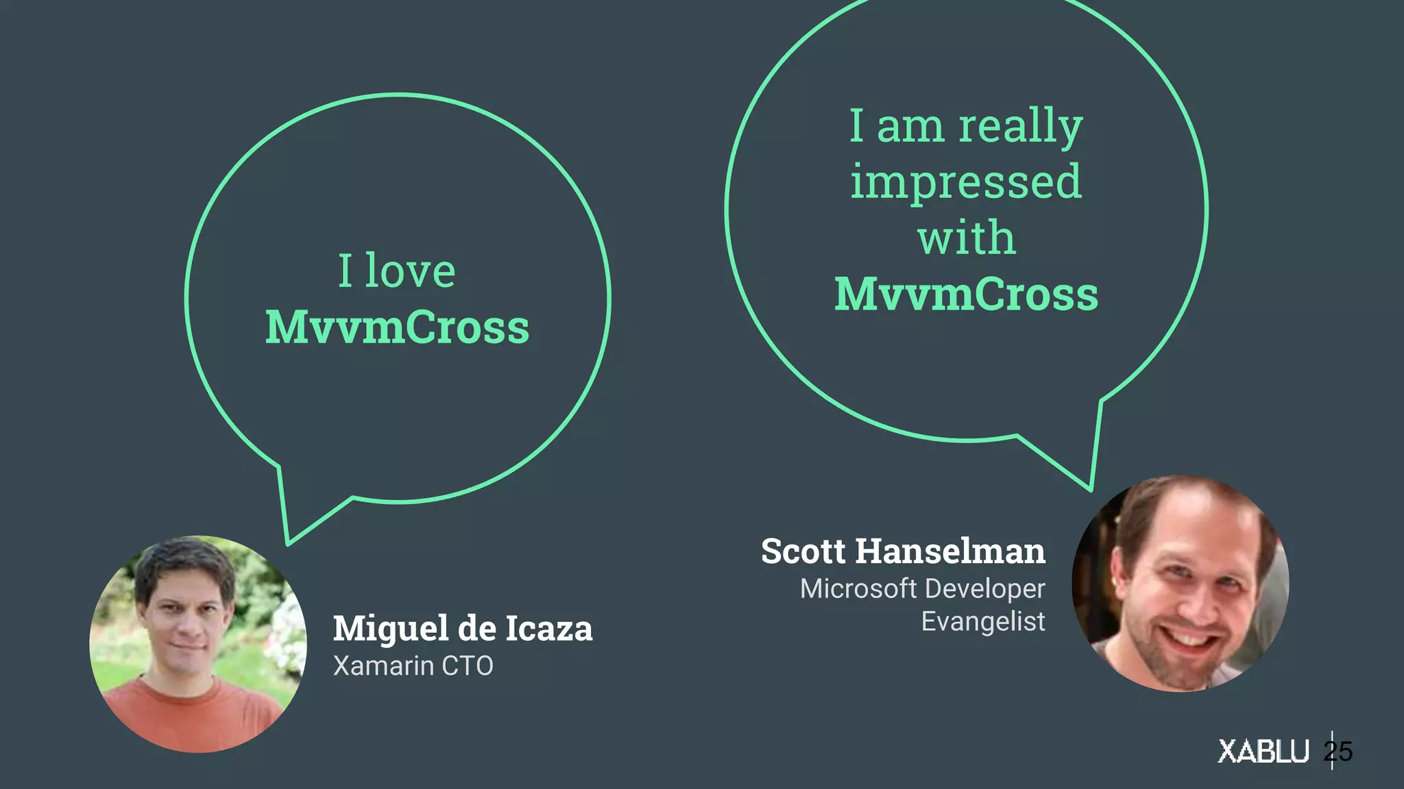 I love
MvvmCross
I am really
impressed
with
MvvmCross
Miguel de Icaza
Xamarin CTO
Scott Hanselman
Microsoft Developer
Evangelist
25
 
