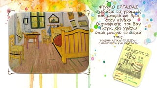 ΦΥΛΛΟ ΕΡΓΑΣΙΑΣ
σχεδιάζω τις γραμμές
που μπορώ να βρω
στον πίνακα
ζωγραφικής του Βαν
Γκογκ, και γράφω
όπως μπορώ το όνομά
τους.
ΜΑΘΗΜΑΤΙΚΑ-ΓΛΩΣΣΑ-
ΔΗΜΙΟΥΡΓΙΑ ΚΑΙ ΕΚΦΡΑΣΗ
 