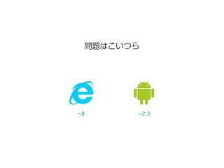 問題はこいつら 
~8 ~2.3 
 