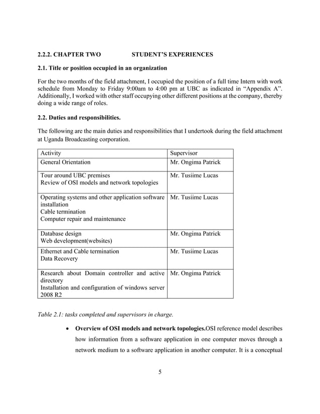 computer science internship report PDF