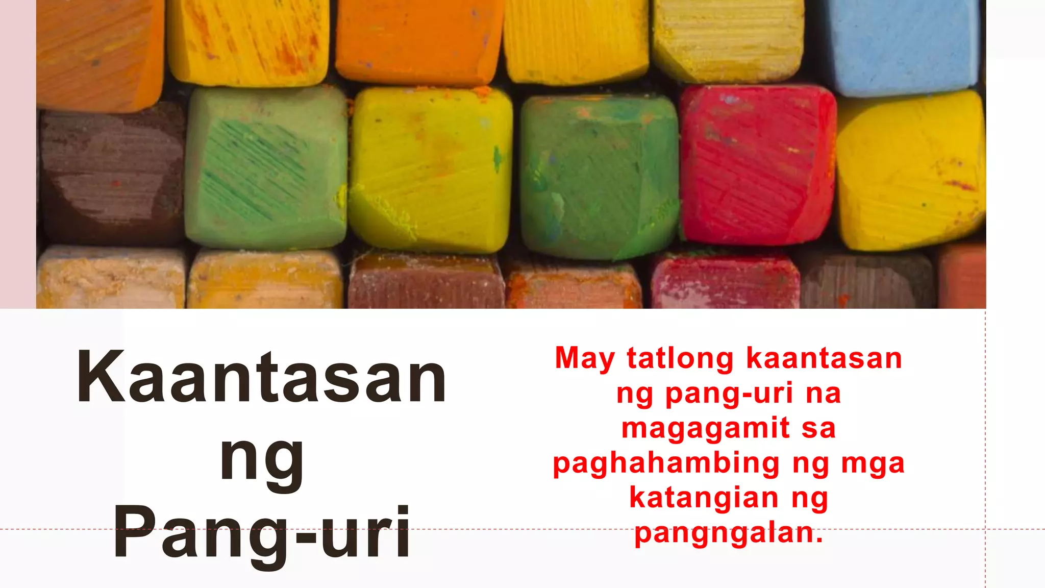 Kaantasan ng Pang-uri Quiz Activity Sheets