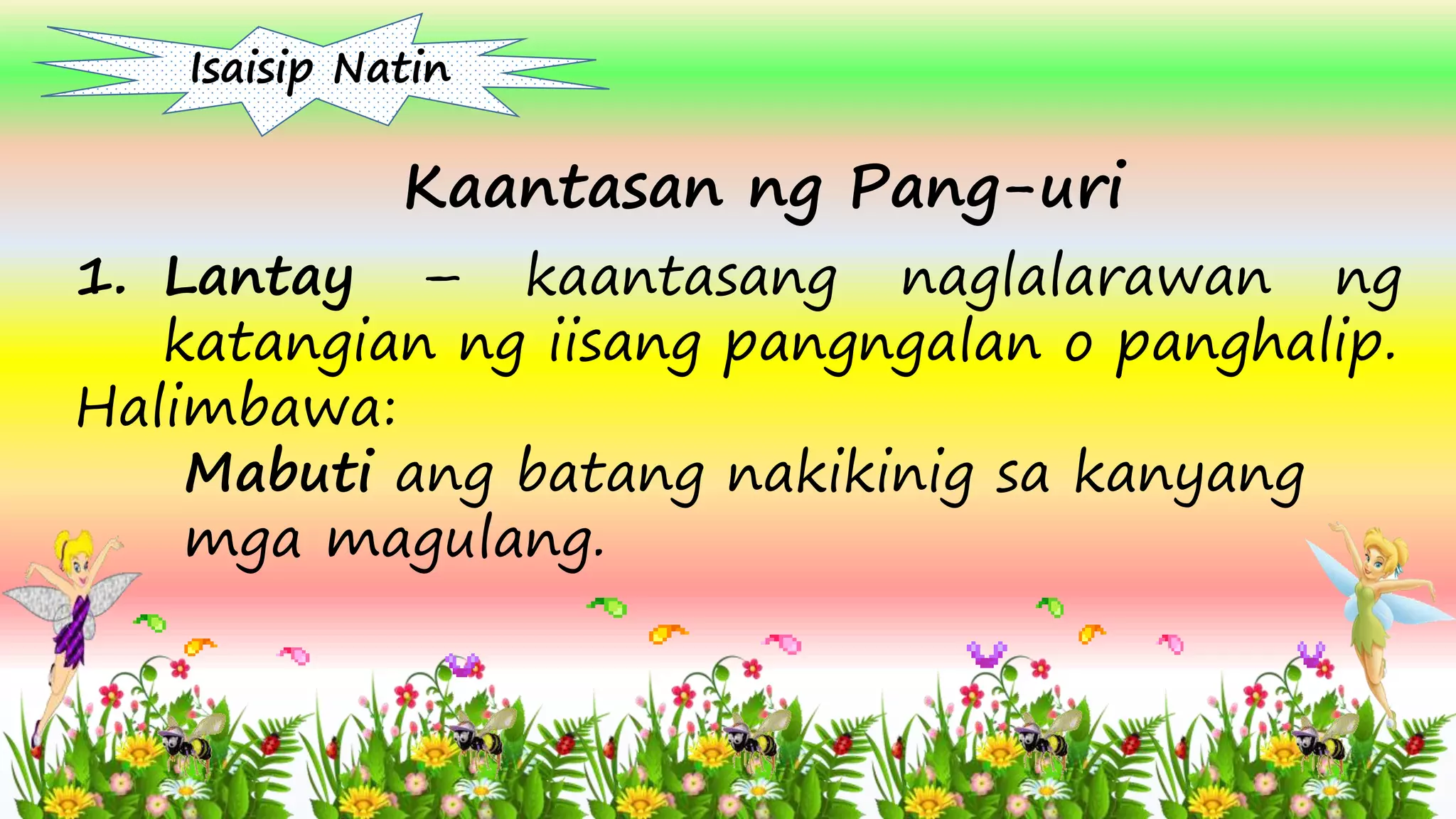 Kaantasan ng Pang-uri Activity Sheets