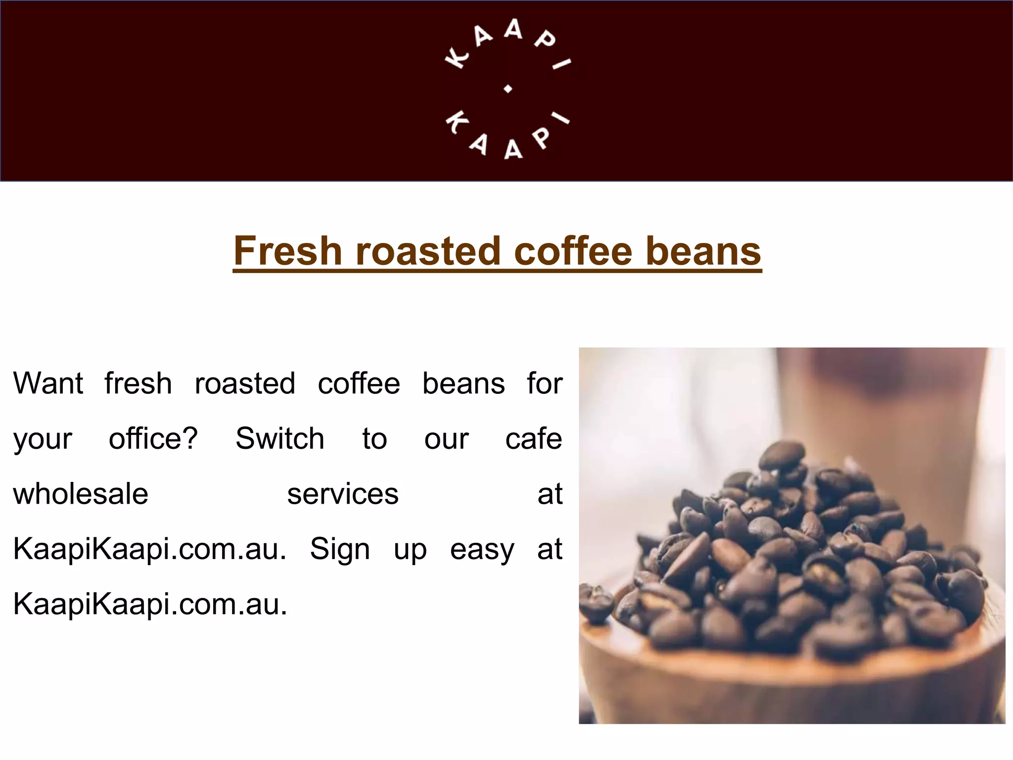 Coffee beans Sydney