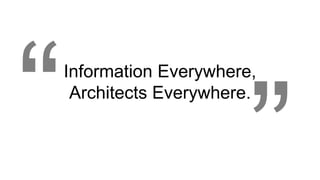 Information Architecture: Value Proposition of Our Approach