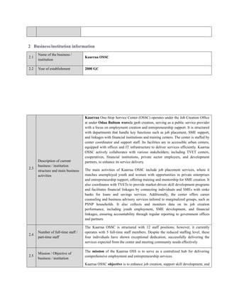 kaarraa Project OB OSSC -application. Lesson | DOCX