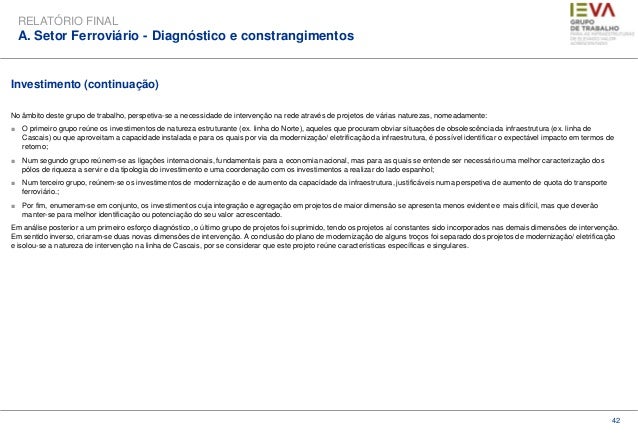 Relatorio transporte ferroviario