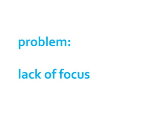 problem:

lack of focus
 