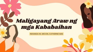 KABABAIHAN celebration for womens monthadh