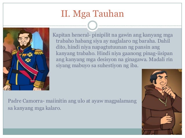 El Filibusterismo Kabanata 28 Tauhan At Ginampanan