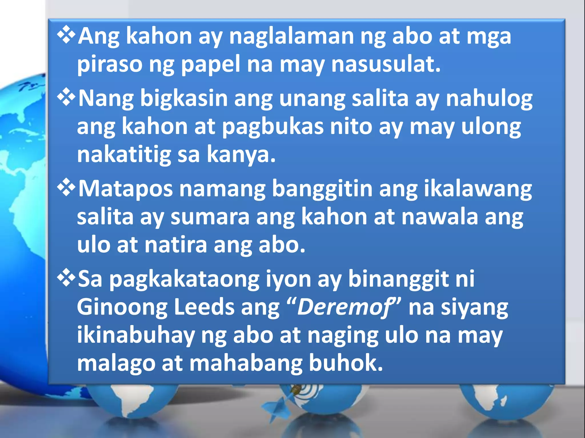 Kabanata 18: Mga Kadayaan | PPTX